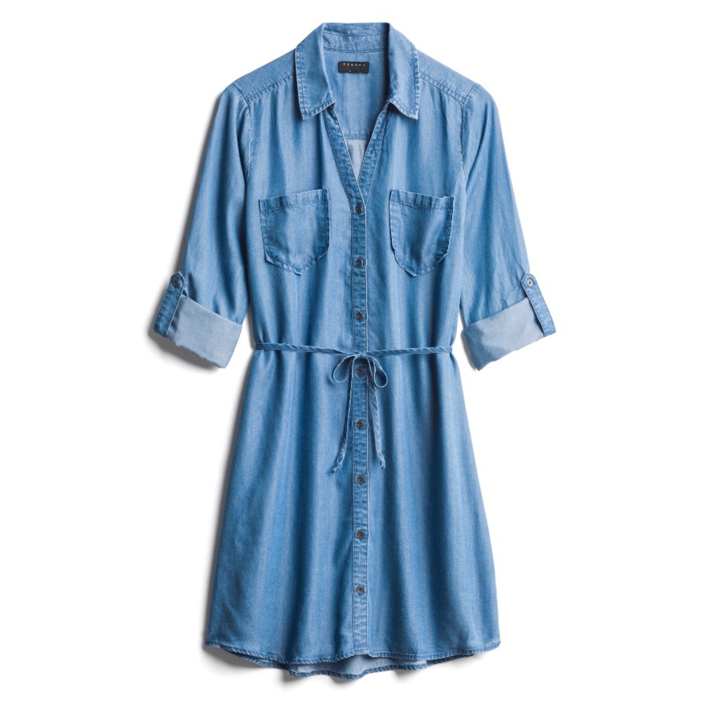Tinsel Kalene Chambray Jean Shirt Dress M NWT